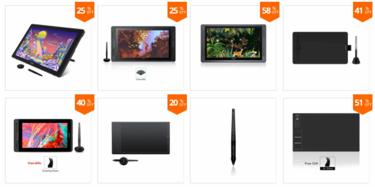 купоны от HUION Official Store на Алиэкспресс