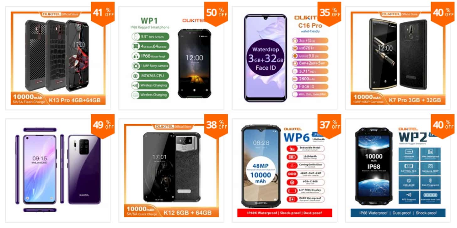 купоны от OUKITEL Official Store на Алиэкспресс