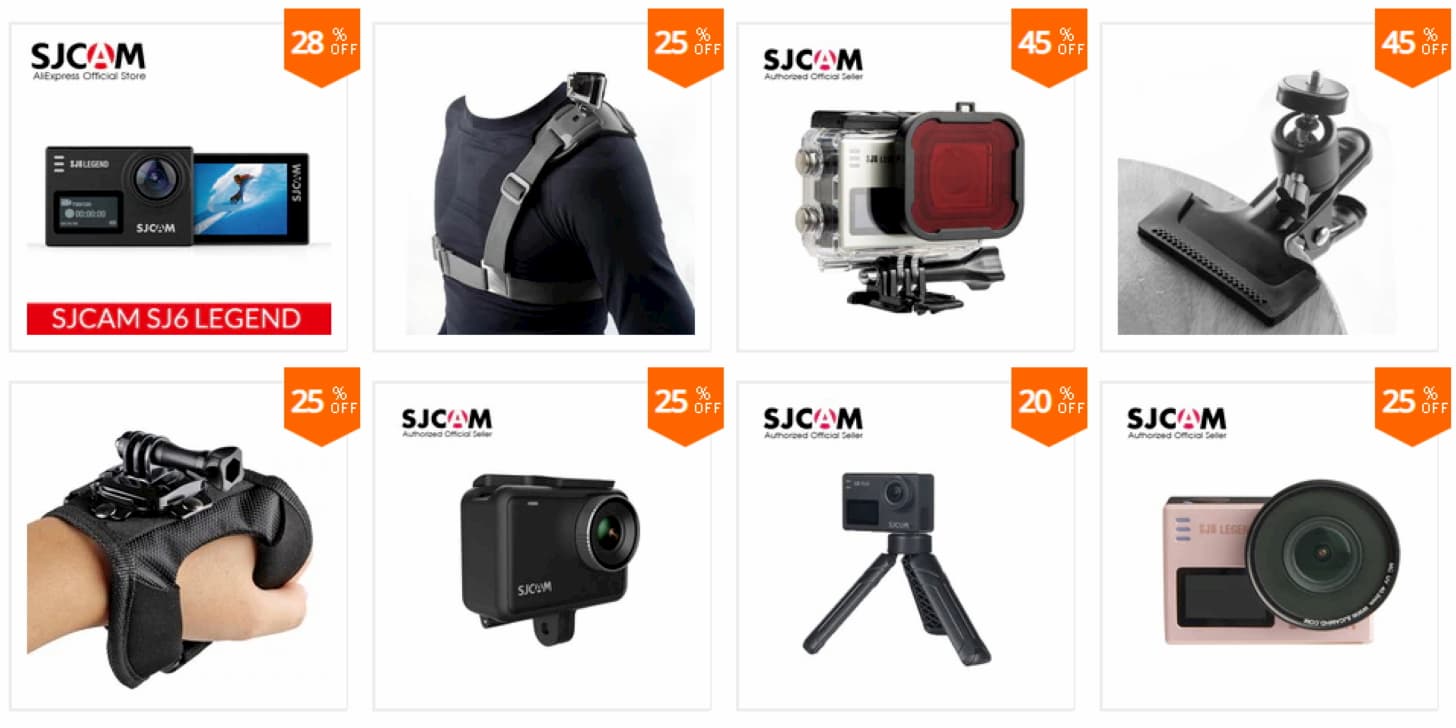 купоны от SJCAM Official Store на Алиэкспресс