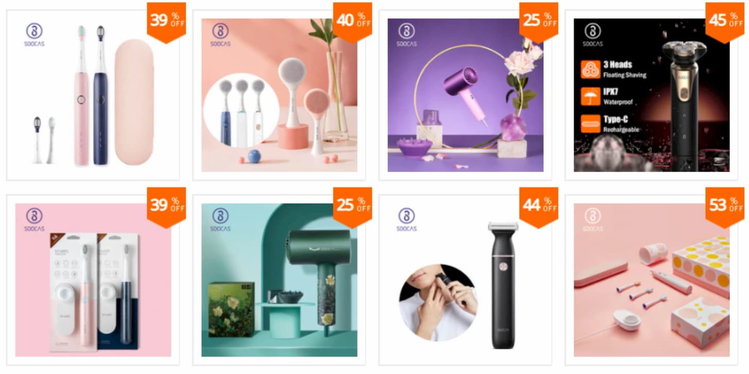 купоны от SOOCAS Official Store на Алиэкспресс
