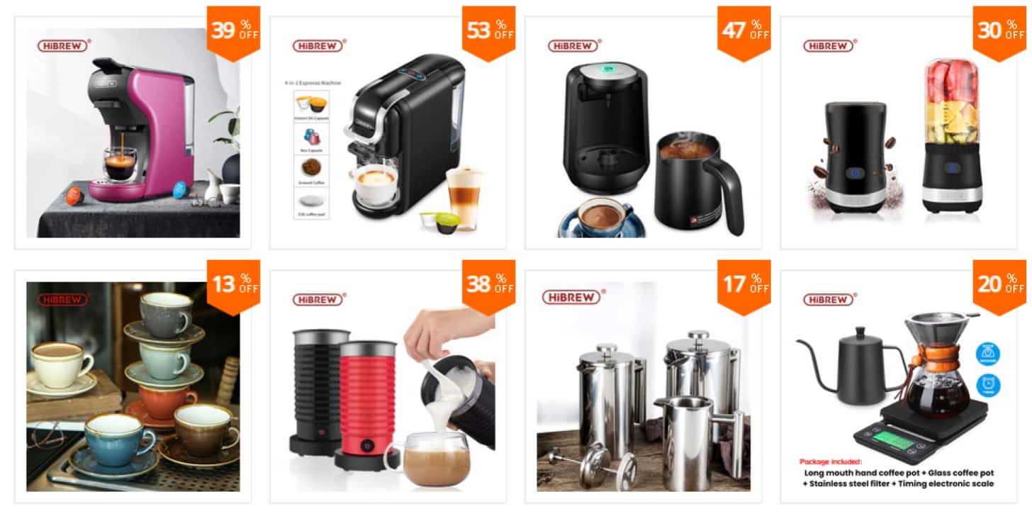 купоны от HiBREW Official Store на Алиэкспресс