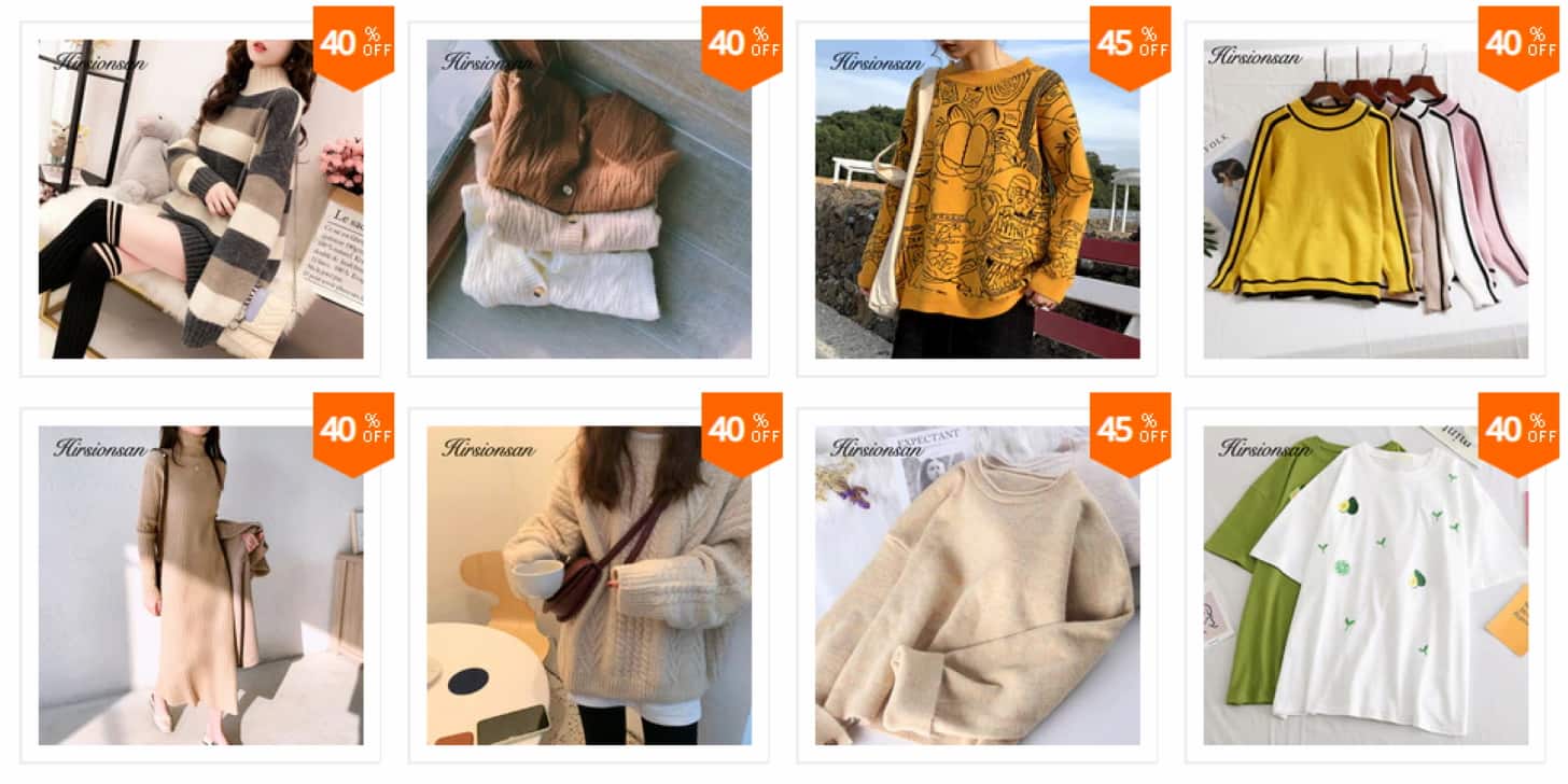 купоны от Hirsionsan Official Store на Алиэкспресс