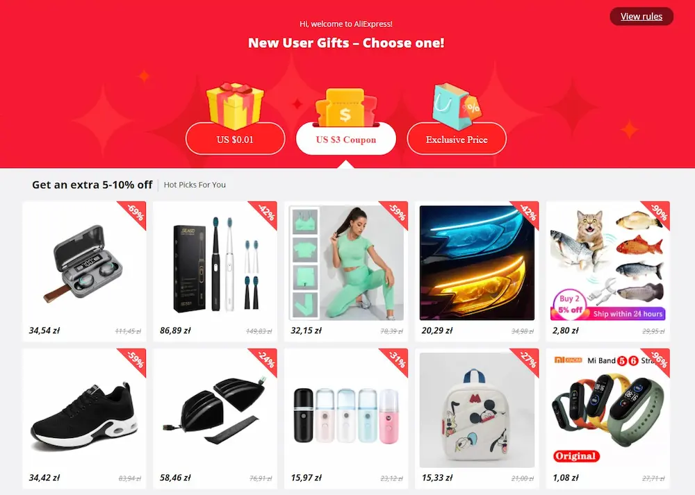 New users gifts 2021