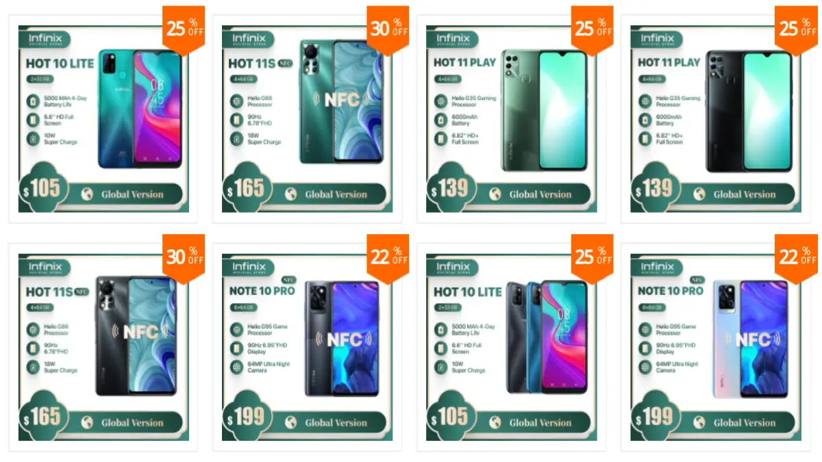 Infinix official store on AliExpress