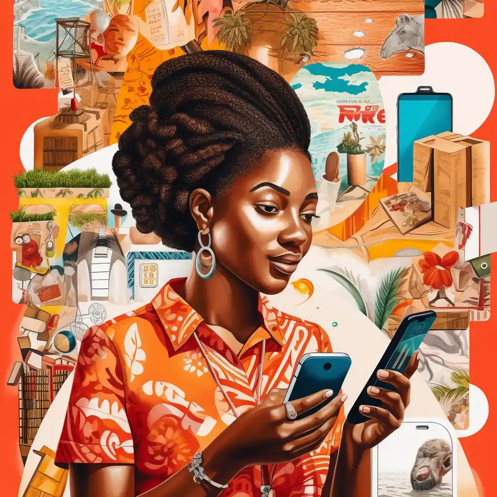Compras online na plataforma AliExpress Moçambique, no telemóvel