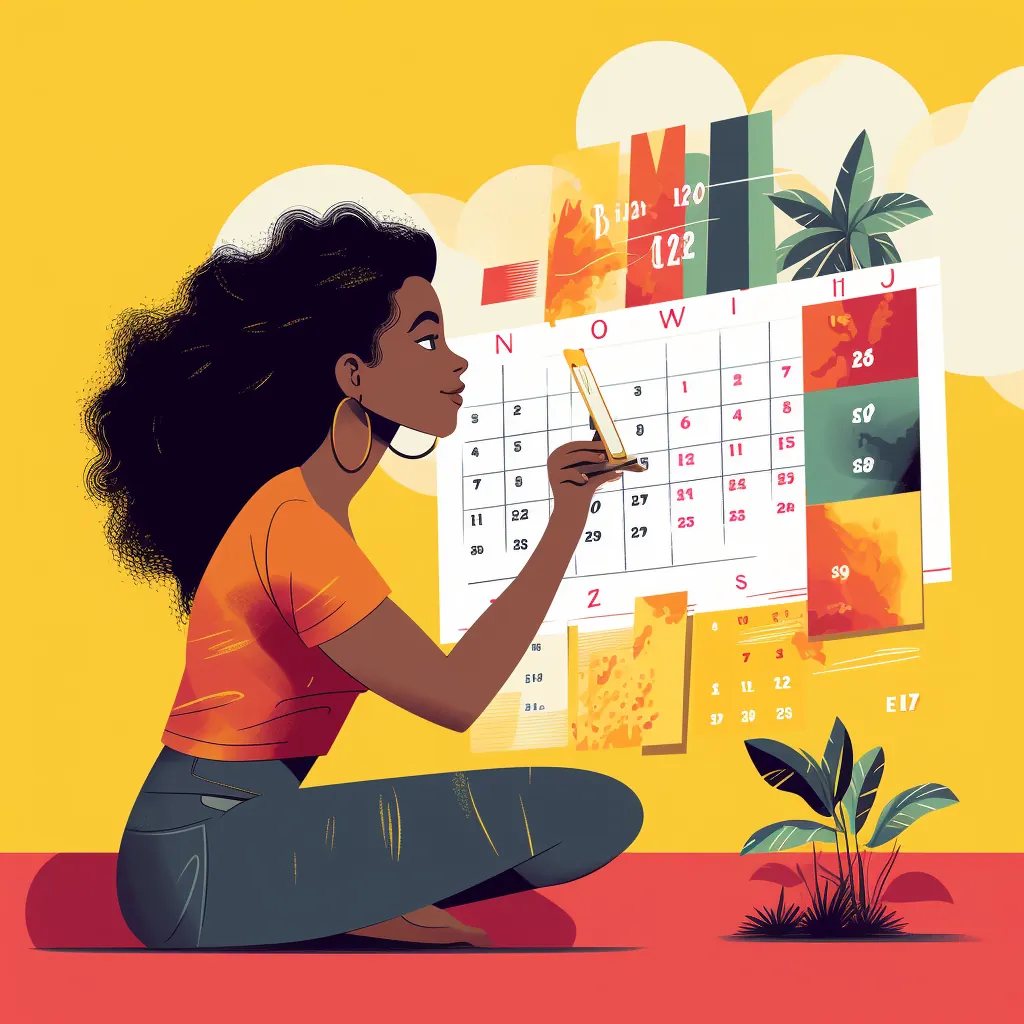 Calendário com design vetorial de eventos de vendas AliExpress