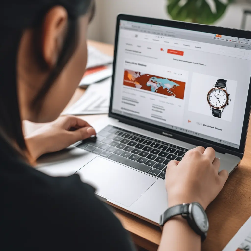 Persona revisando opciones de envío y tiempo estimado de entrega en AliExpress México.