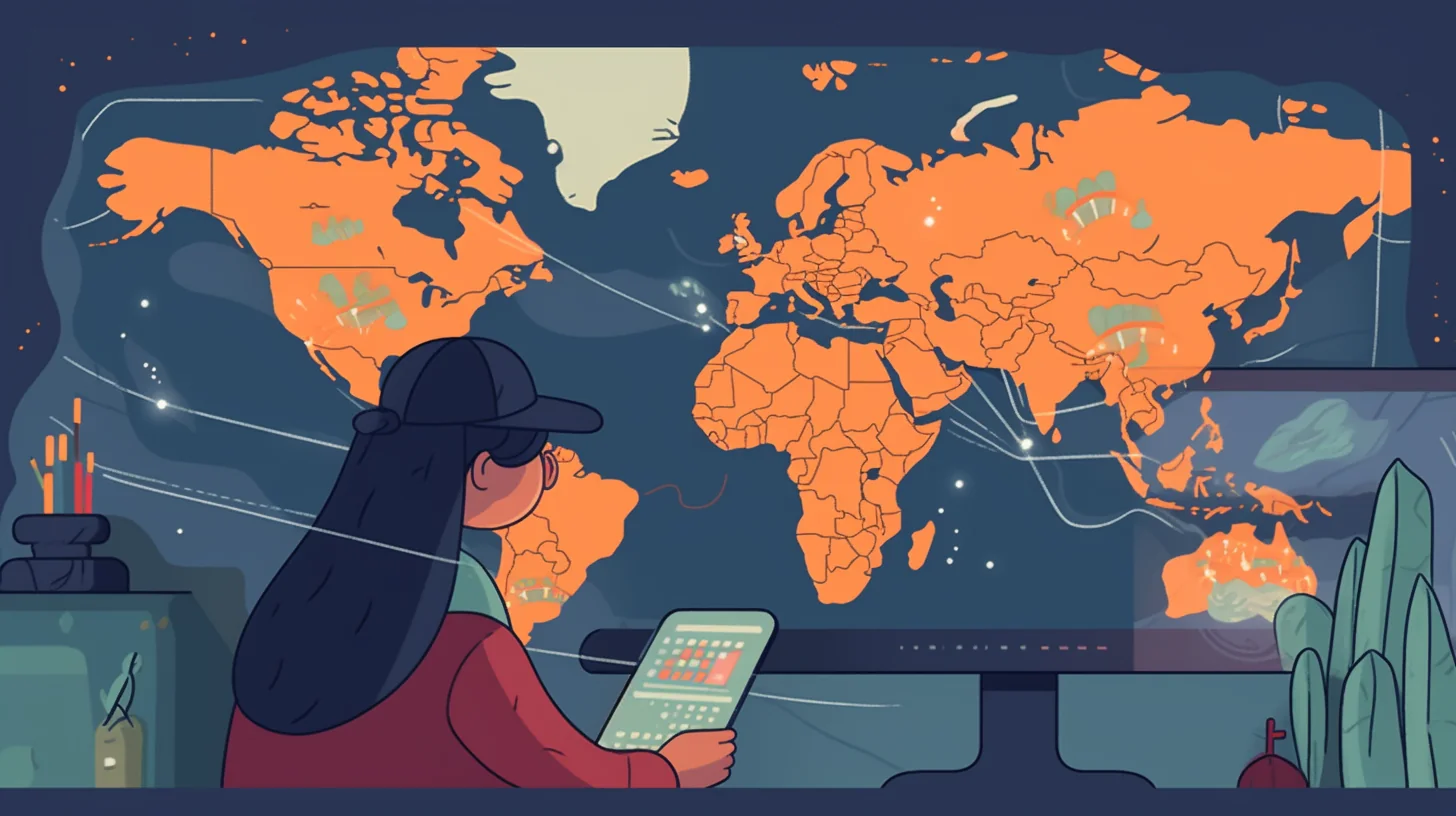 Comprador peruano rastreando pedido de AliExpress en un mapa grande