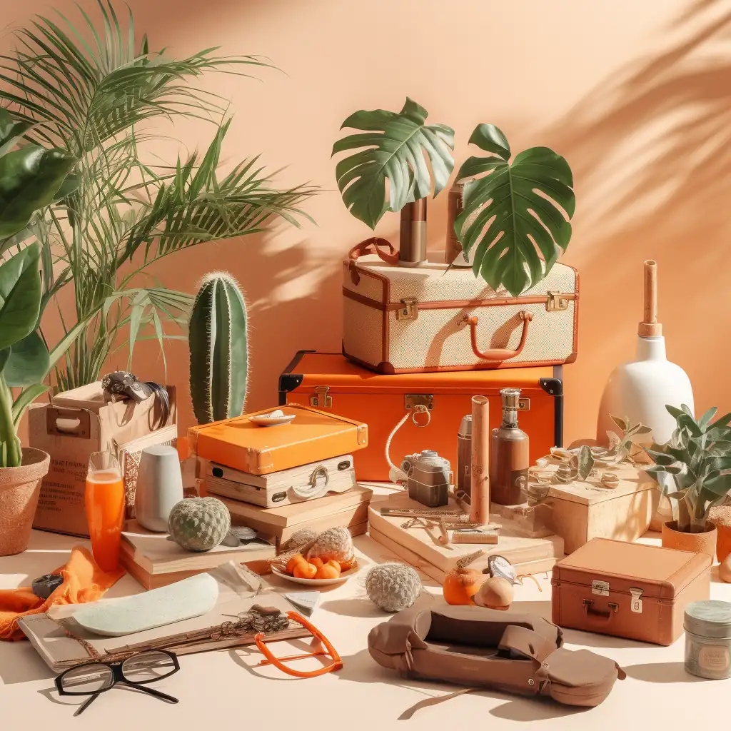 Uma exibição visualmente atraente dos itens mais vendidos no AliExpress Moçambique, organizados em uma composição dinâmica, apresentando a ampla variedade de produtos e tendências populares da plataforma