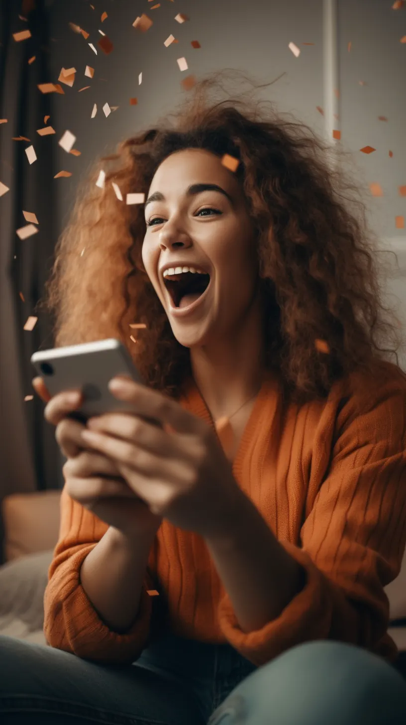 Woman scrolling through AliExpress USA flash deals