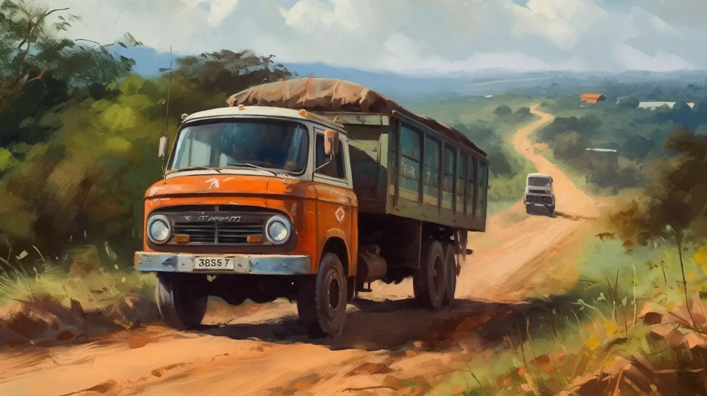 AliExpress Delivery Truck in Angola