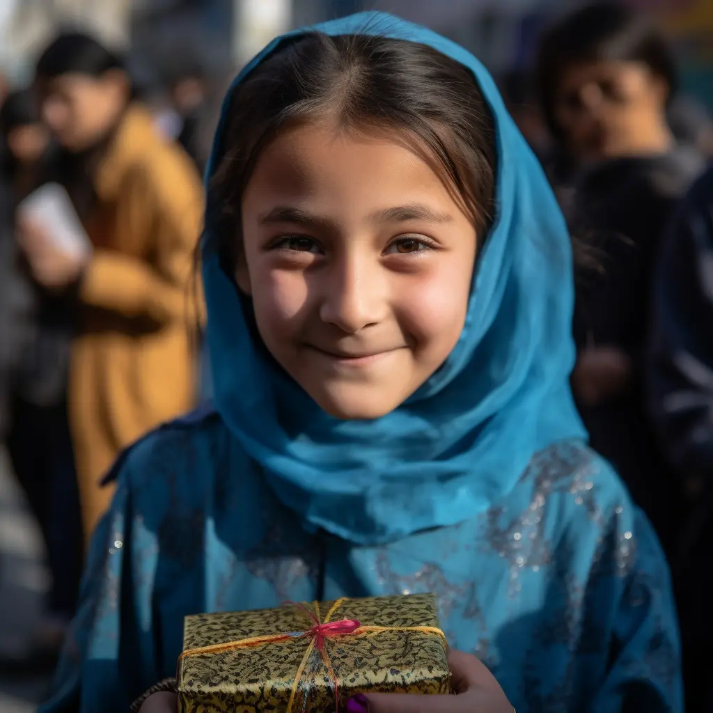 AliExpress Afghanistan - a girl with package