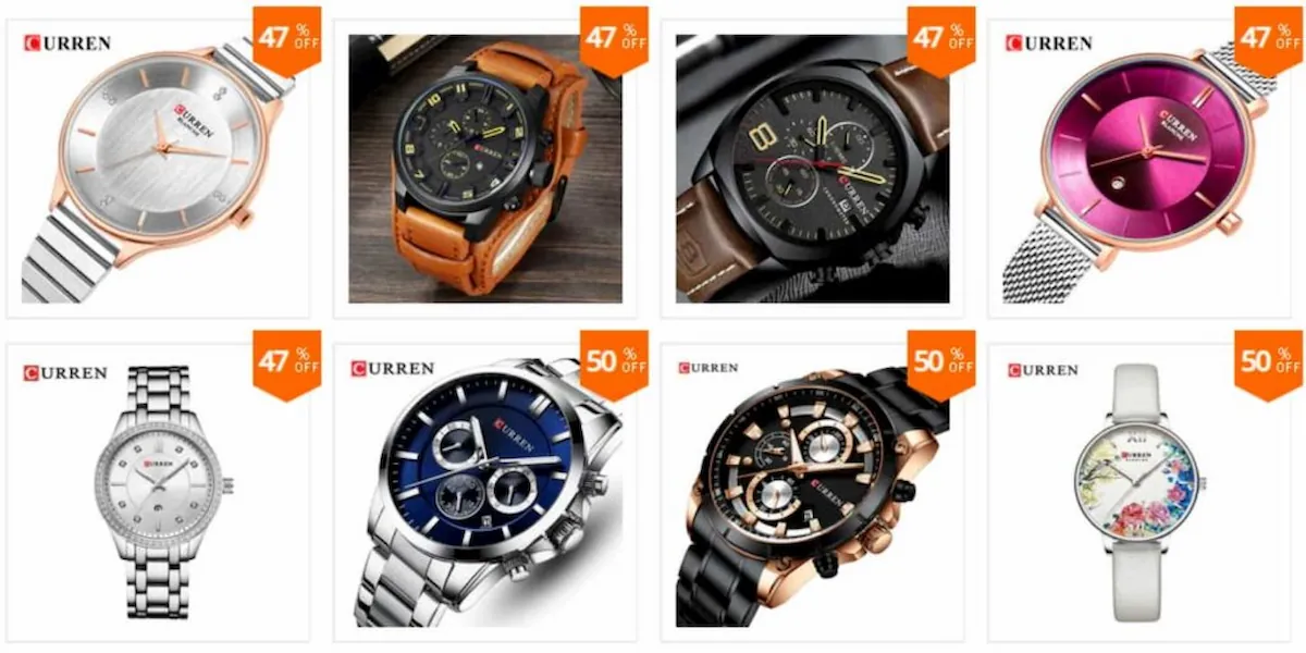 Curren Store on AliExpress Timepiece Collection