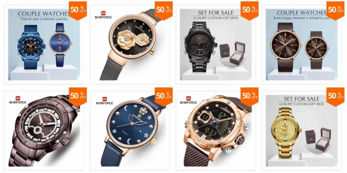 NAVIFORCE Store on AliExpress Timepiece Collection