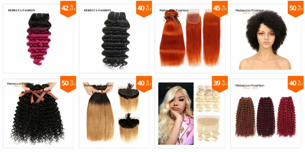 Rebecca fashion Store on AliExpress Wigs and Extensions