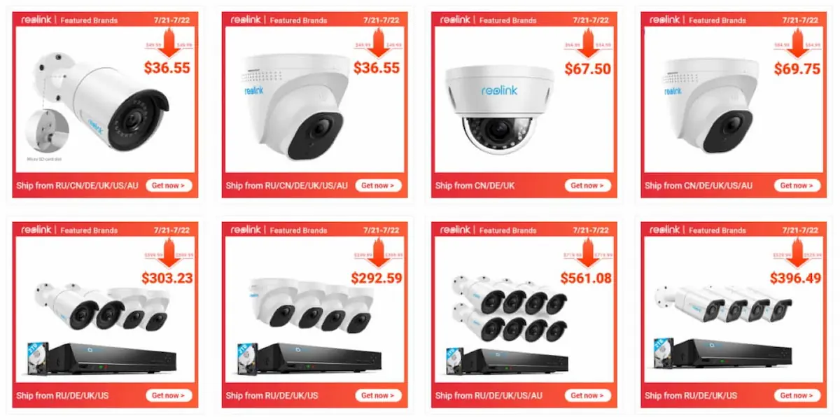 Reolink Store on AliExpress Home Surveillance Systems
