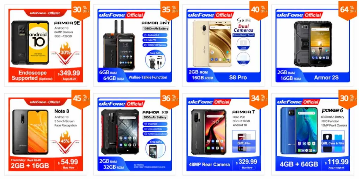 ULEFONE Store on AliExpress Tough Smartphones
